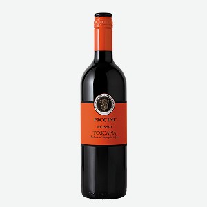 Вино Picini Toscana rosso, красное сухое, 0,75 л, Италия
