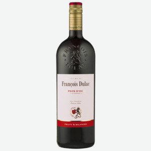 Вино Francois Dulac Pays D oc красное полусухое 1 л