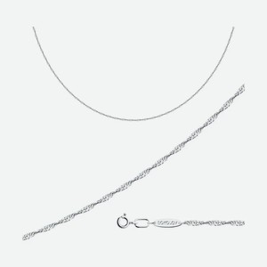 Цепь SOKOLOV из серебра, плетение Сингапур, 925 проба 968090302, размер 70 см