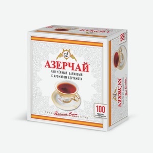 Чай черный Азерчай с бергамотом 100 пак
