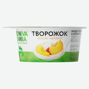 Творожок «Эконива» персик-абрикос 5% БЗМЖ, 125 г