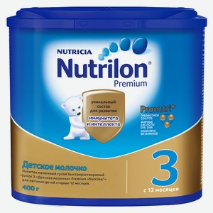 Детское молочко PronutriPlus 12 мес. Джуниор Премиум Нутрилон, 0,4 кг