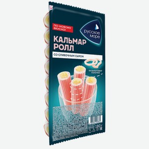 Палочки крабовые Краб-ролл имитация с сыром пастеризованные охлажденные Русское Море 0,18 кг