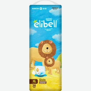Подгузники-трусики Elibell Premium XL 12-17кг 38шт