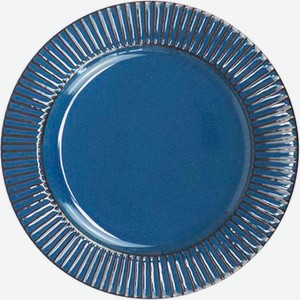 Тарелка десертная Синие Грани керамика 21см