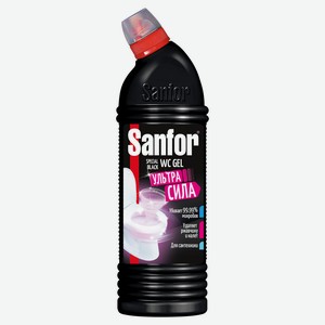 Чистящее средство Sanfor WC гель для унитазов Special black, 1 л