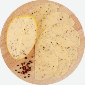 Сыр полутвёрдый Ларец Три перца 50%, кусок (целой головой не продаётся), 1 кг