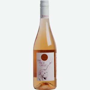 Вино Tornai Пинк Пино Гриджио розовое сухое 12 % алк., Венгрия, 0,75 л