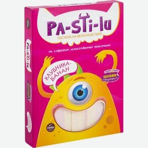 Пастила Pa-Sti-Lu со вкусом банана и клубники, 200 г