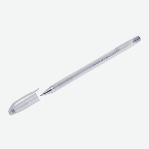 Ручка гелевая Crown Hi-Jell цвет пасты: серебро металлик, 0,7 мм