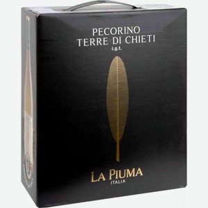 Вино La Piuma Пекорино белое сухое 12 % алк., Италия, 3,00 л