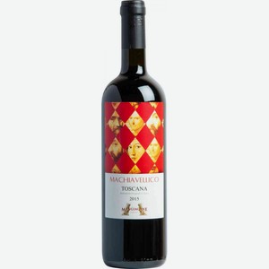 Вино Machiavellico Toscana красное сухое 13,5 % алк., Италия, 0,75 л