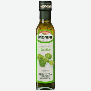 Масло оливковое Monini нерафинированное с ароматом Базилика, 250 мл