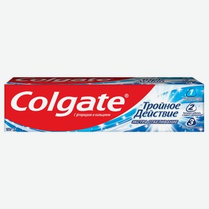 Зубная паста Colgate 100мл тройное действие экстра отбеливание