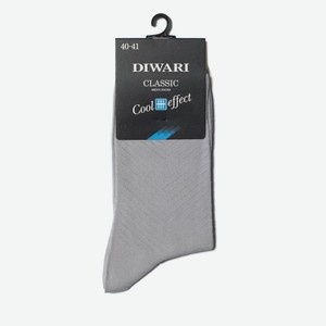 Носки мужские DiWaRi CLASSIC cool effect 7С-23СП серый - Серый, Без дизайна, 29