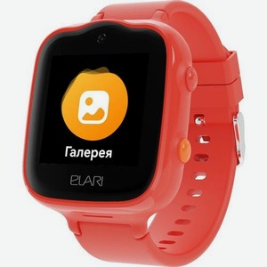 Смарт-часы ELARI KidPhone Алиса 4G Bubble, 1.54 , красный / красный