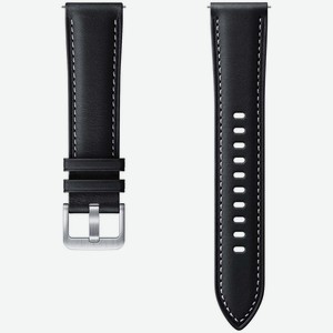 Сменный ремешок Samsung Stitch Leather Band Galaxy Watch3 41мм чёрный