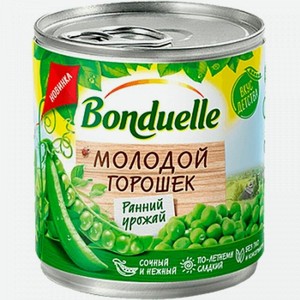 Горошек Bonduelle зеленый стерилизованный 212мл