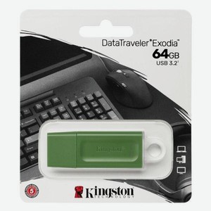 Флеш-диск Kingston 64GB DataTraveler Exodia Green KC-U2G64-7GG