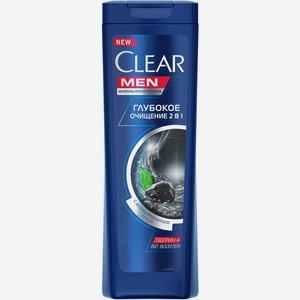 Шампунь для волос Clear Глубокое очищение против перхоти 2в1 400мл
