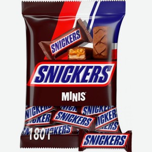 Шоколадный батончик Snickers Minis 12шт*15г