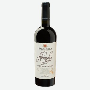 Вино Fanagoria Авторское вино Каберне-Саперави красное сухое, 0.75л Россия
