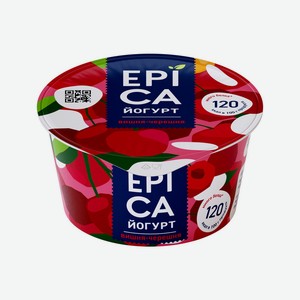 Йогурт Epica вишня/черешня 4,8%, 0,13 кг