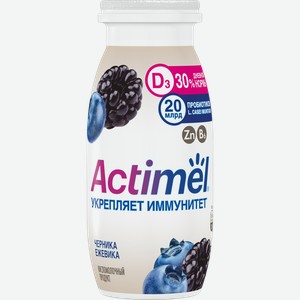 Кисломолочный напиток Actimel с черникой и ежевикой 1.5%, 95 г