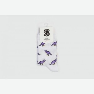 Носки SUPER SOCKS Дино Фиолетовый 40-45 размер