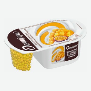 Йогурт Даниссимо Фантазия манго-маракуйя с хрустящими шариками 6,9% 105 г