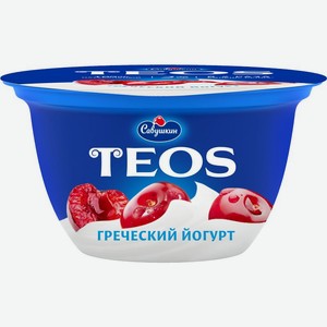 Йогурт греческий с наполнителем вишня 2% 140 г Савушкин, 0,14 кг