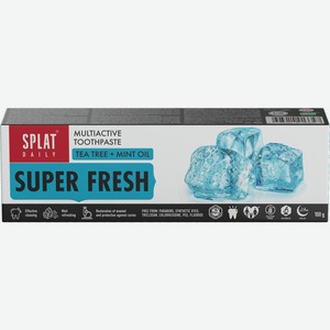 Зубная паста SPLAT Daily Super Fresh Суперсвежесть, Россия, 100 г