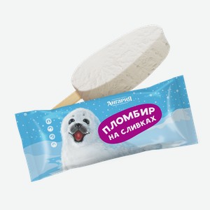 Мороженое Пломбир на сливках 15% 80гр эск БЗМЖ