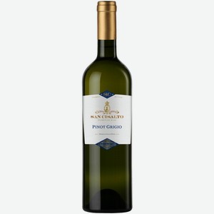 Сан Чизальто Пино Гриджио вино сортовое ординарн. белое сухое 1 бут. 0,75л 12% Италия
