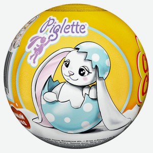 Шоколадный шар Chupa Chups с игрушкой внутри Зайки Piglette, 20 г