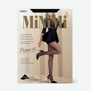Колготки женские Minimi PRIMA 15 (шортики) - Nero, без дизайна, 5