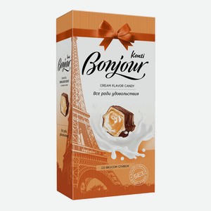 Конфеты шоколадные Konti Bonjour со вкусом сливок 80 г