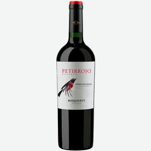 Вино PETIROJO RESERVA CABERNET SAUVIGNON красное сухое 13,5% 0.75л Чили Долина Колчагуа