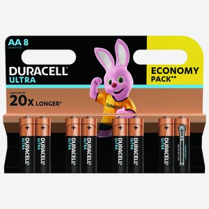 Батарейки DURACELL UltraPower AA 8шт, 0,192 кг