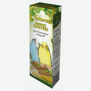 Лакомство для попугаев «Любимчик» палочки яично-зерновые для волнистых попугаев, 2 шт