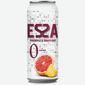 Пивной напиток Essa безалкогольный со вкусом ананаса и грейпфрута 0.45л