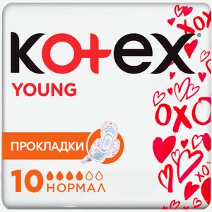 Прокладки Kotex Ultra Young Нормал сетчатые 10шт