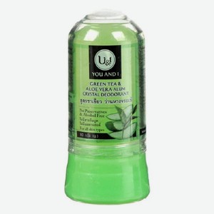 Дезодорант с зеленым чаем и алое вера кристаллический 0,08 кг U&I Тайланд