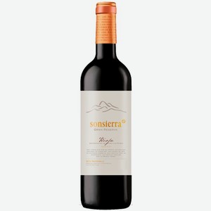Вино SONSIERRA GRAN RESERVA красное сухое 13.5% 0.75л Испания Риоха