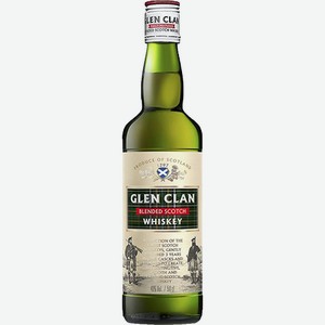 Виски Глен Клан 3 года 40% 0,5 л /Великобритания/