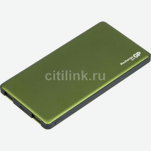 Внешний аккумулятор (Power Bank) GP Portable PowerBank MP05, 5000мAч, зеленый [mp05mag]