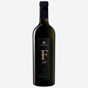 Вино белое Fanagoria F-Style Chardonnay сухое, 0.75 л