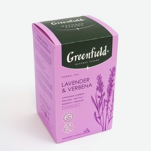 Чайный напиток GREENFIELD Natural Tisane Lavender&Verbena, 20 пакетиков*1,8 г