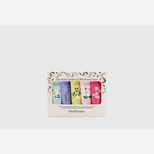 Подарочный набор кремов для рук «Цветочный сад» MEDIFLOWER The Secret Garden Of Five Hand Cream Set