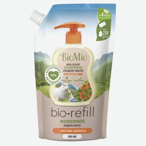 Мыло жидкое BioMio с маслом абрикоса, 500 мл